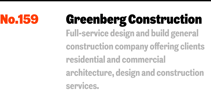 Greenberg Construction is on Inc.s Regionals 2023 Pacific list